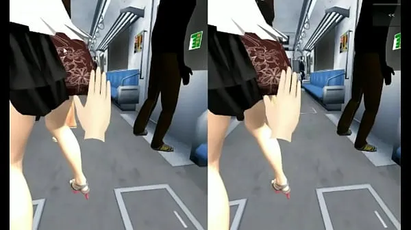 Hot XXX simulator VR train gropped new Clips