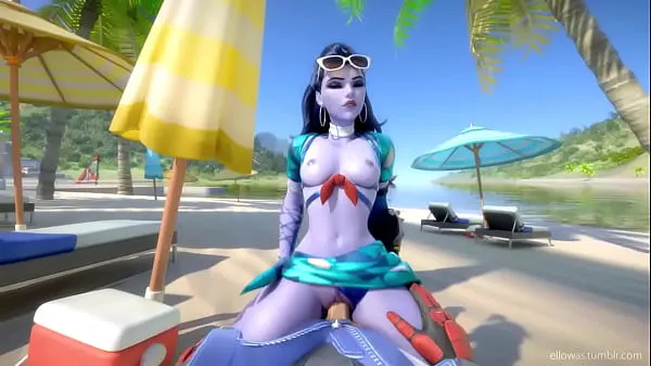 Widowmaker profitant de la plage nouveaux clips chauds