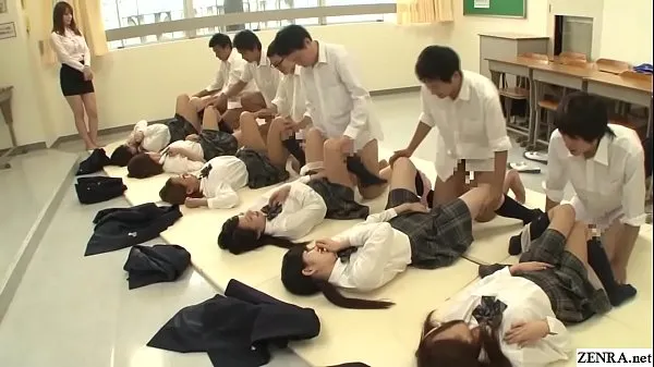 Hot JAV synchronized missionary sex led by teacher new Clips