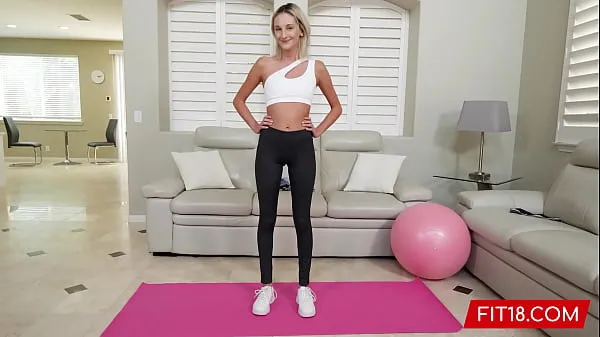 Hot FIT18 - Tallie Lorain - Casting Under 100lb Super Skinny Blonde For Fitness Shoot - 60FPS new Clips