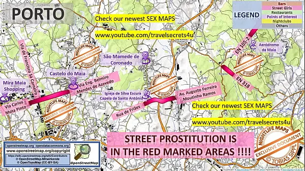 Porto, Portugal, Sex Map, Street Map, Salons de massage, Bordels, Whores, Callgirls, Bordell, Freelancer, Streetworker, Prostituées nouveaux clips chauds