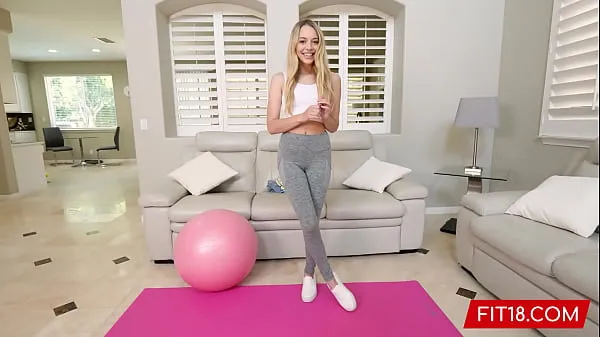 Hot FIT18 - Lily Larimar - Casting Skinny 100lb Blonde Amateur In Yoga Pants - 60FPS new Clips