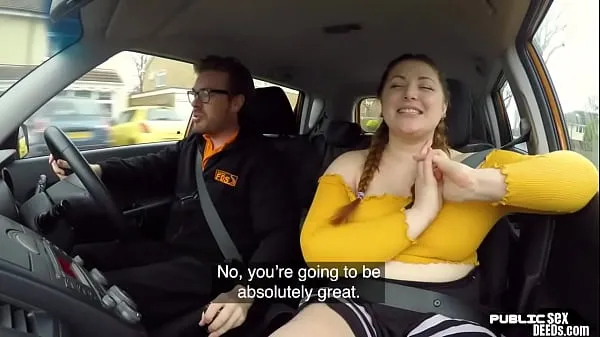 O verdadeiro britânico bbw andando de professores pica no carro novos clipes interessantes