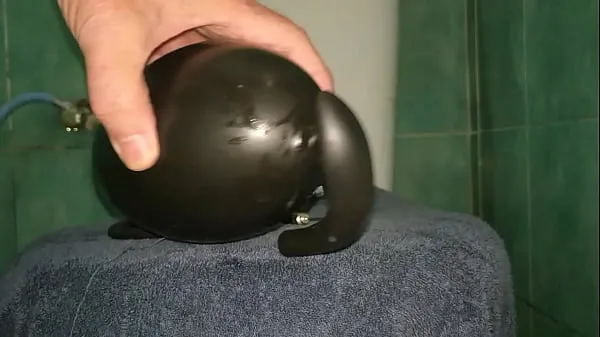 گرم Monster Butt Plug pumped up to stretch my Ass نئے کلپس