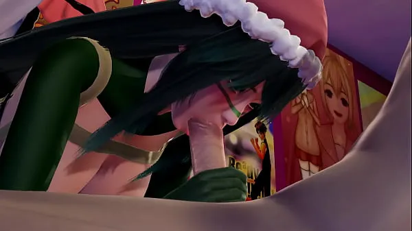 Cosplay de Nochevieja de Tsuyu Asui l 3D Hentai sin censura Boku no Hero Academia clips nuevos