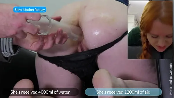 Fiona stuggles to take a six liter enema clips nuevos