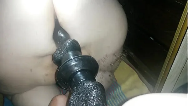 Heta BBW fucks wolf dildo nya klipp